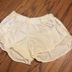 White shorts lululemon